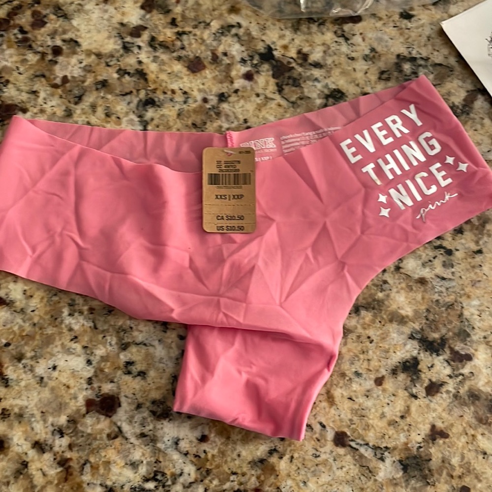 New size XXS cheekster panty from pink